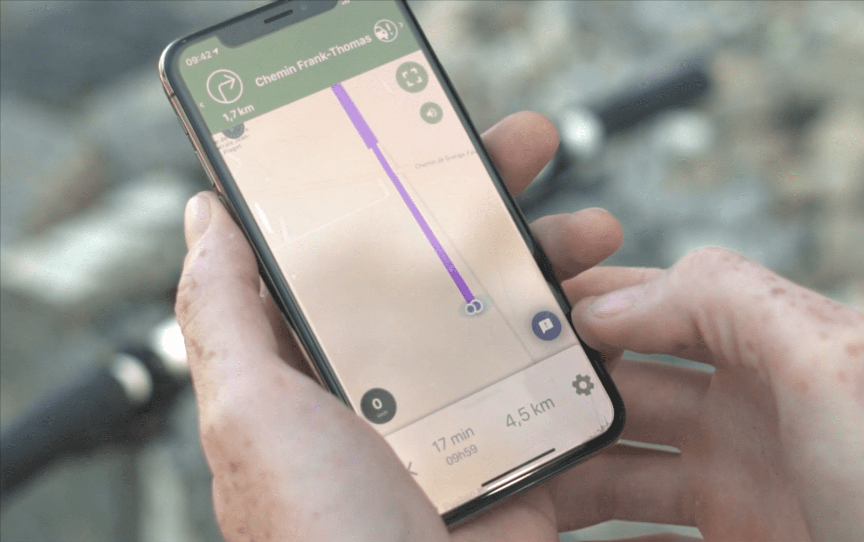 Application Geovelo