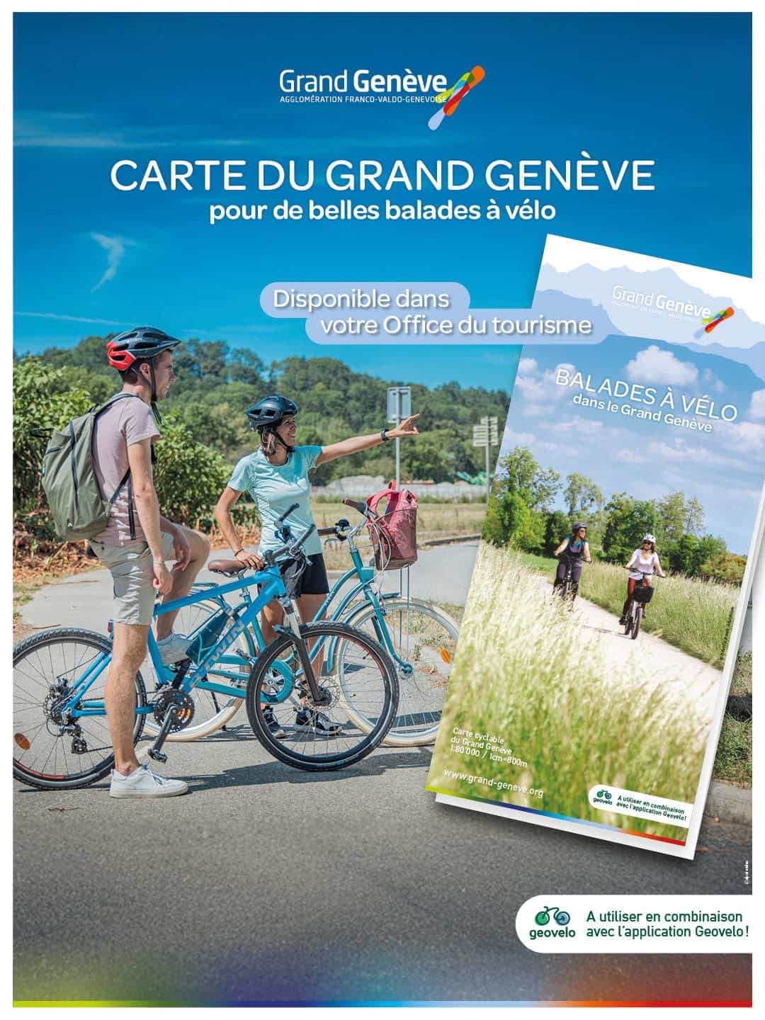 Carte des itinéraires cyclables du Grand Genève